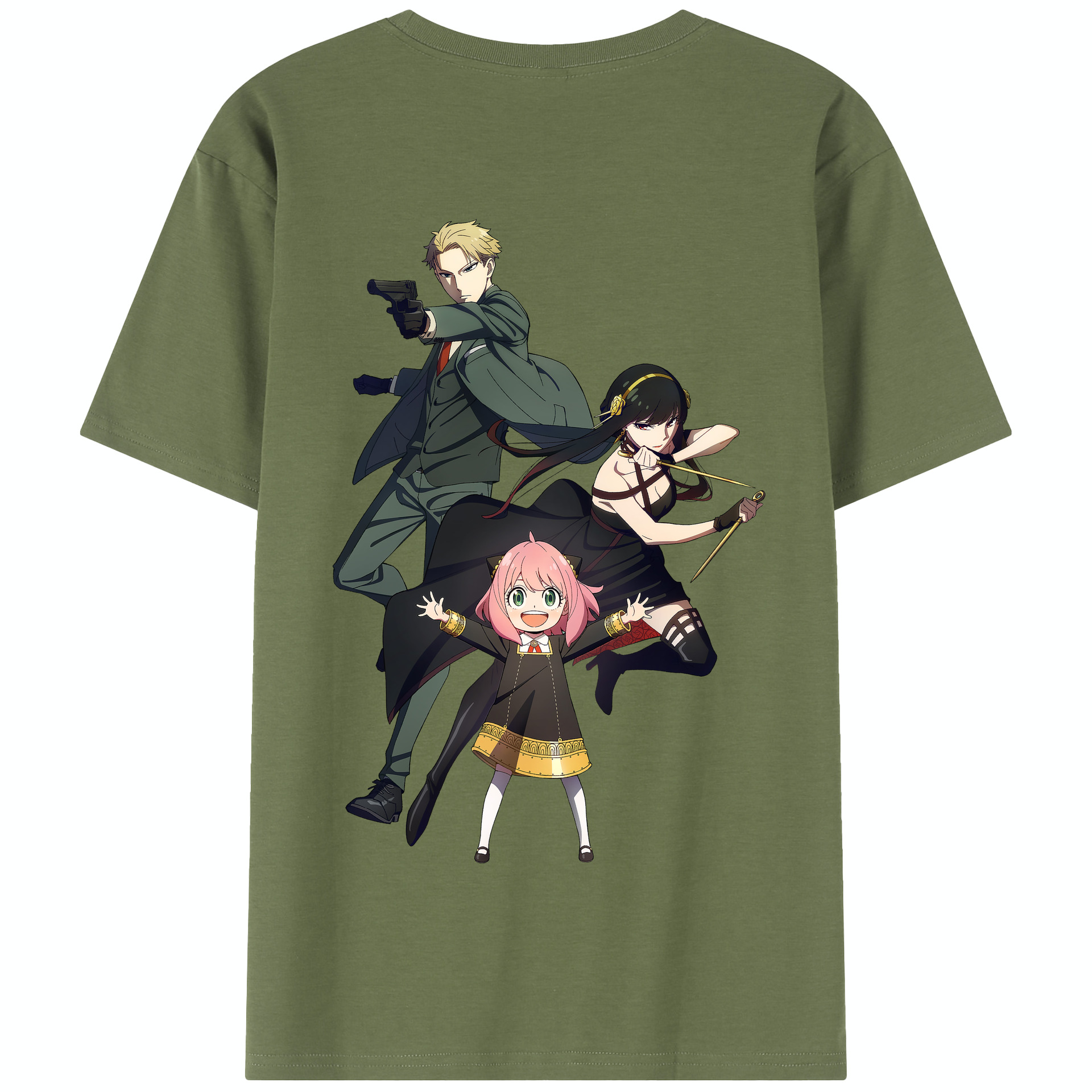 （画像用） SPY×FAMILY间谍家家酒 綿100％半袖Tシャツ（背面プリント）